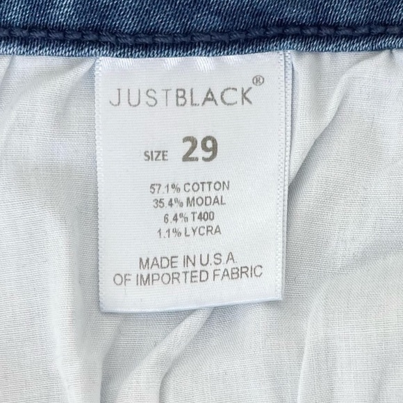 Just Black Denim Jeans Skinny Premium Pants - Picture 5 of 8